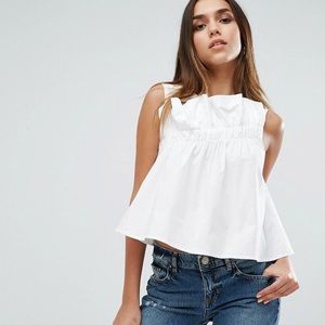 Missguided asymmetric frill top
